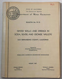 1967 WATER WELLS SPRINGS Soda SILVER Cronise VALLEY San Bernardino CA MAPS