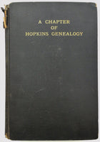 1905 Signed 1st Edition Chapter Of Hopkins Genealogy 1735-1905 History Photos