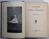 1905 Signed 1st Edition Chapter Of Hopkins Genealogy 1735-1905 History Photos