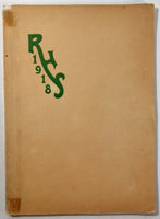 June 1918 Reedley High School Reedley California Original Yearbook Porcupine
