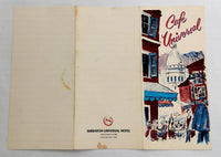 1969 Original Breakfast Menu Cafe Universal Sheraton Hotel Universal City Calif.