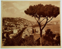 c1908 Copper Heliogravure Lehnert & Landrock Gulf Of Naples Coast Panorama