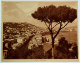 c1908 Copper Heliogravure Lehnert & Landrock Gulf Of Naples Coast Panorama
