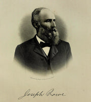 1888 Engraving Captain Joseph Rowe Essex County Gloucester Ma. History Genealogy