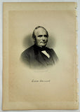 1888 Engraving Ezra Eames Essex County Rockport Ma. History Genealogy