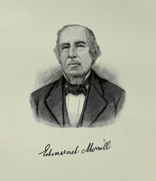 1888 Engraving Edmund Morrill Essex County Salisbury Ma History Genealogy
