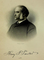 1888 Engraving Colonel Henry G. Parker Essex Swampscott Ma. History Genealogy