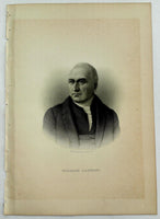 1888 Engraving Hon. William Bartlet Essex Newburyport Ma. History Genealogy