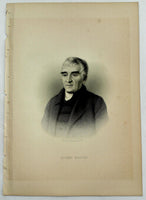1888 Engraving Moses Brown Essex County Newburyport Ma. History Genealogy