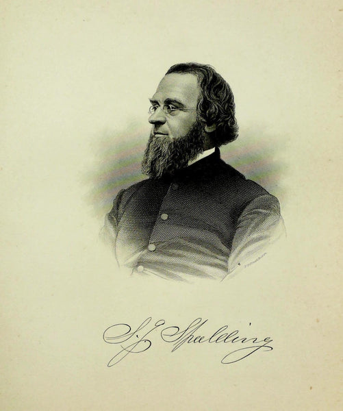 1888 Engraving Samuel Jones Spalding Essex Newburyport Ma. History Genealogy