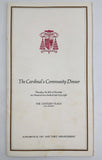 1968 Roman Catholic Cardinal McIntyre Donor Seating Program Century Plaza L.A.