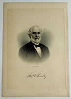 1888 Engraving James Varnum Smiley Essex County Haverhill Ma. Genealogy History