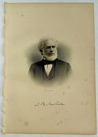 1888 Engraving Thomas Bancroft Newhall Essex County Ma. Genealogy History