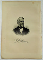 1888 Engraving Rev. Edmund B. Willson Essex County Mass. Genealogy History