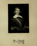 1888 Engraving Sir Richard Saltonstall Essex County Salem Ma. Genealogy History
