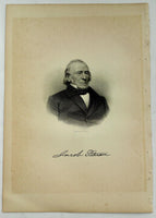 1888 Engraving Jacob Putnam Essex County Salem Ma. Genealogy History