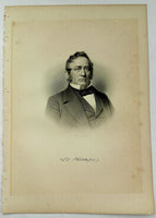 1888 Engraving Stephen Clarendon Phillips Essex Salem Ma. Genealogy History