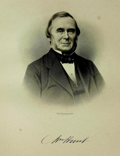 1888 Engraving William Hunt Essex County Salem Ma. Genealogy History