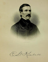 1888 Engraving Edward D. Kimball Essex County Salem Ma. Genealogy History