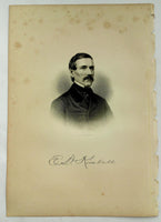 1888 Engraving Edward D. Kimball Essex County Salem Ma. Genealogy History