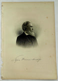 1888 Engraving Ezra Warren Mudge Essex County Lynn Mass. Genealogy History
