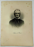 1888 Engraving Stephen N. Breed Essex County Lynn Mass. Genealogy History