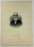 1888 Engraving John Broad Tolman Essex County Lynn Mass. Genealogy History