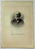 1888 Engraving Isaac Francis Galloupe LTC Essex Lynn Mass. Genealogy History