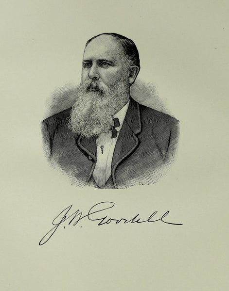 1888 Engraving Jonathan Woodward Goodell Essex County Lynn Ma. Genealogy History