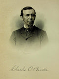 1888 Engraving CHARLES O. BEEDE Essex County Lynn Mass. Genealogy History