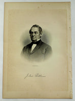1888 Engraving CAPTAIN JOHN PERKINS Essex Lynnfield Mass. Genealogy History