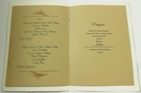 1968 Second Annual U. S. ARMY BALL Association Los Angeles Ca. Program & Menu