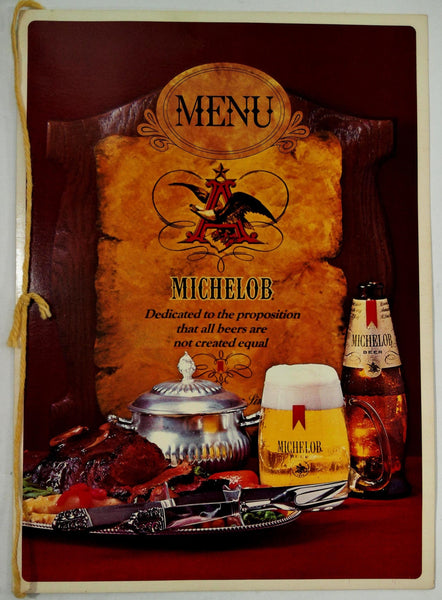 CAPTAIN WHITE'S OYSTER BAR Vintage Dinner Menu Silver Spring Md. Michelob Cover