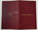 1977 Original Vintage ROOM SERVICE Menu Lot CONNEMARA HOTEL Madras Chennai India