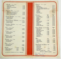 Vintage Liqour & Wine List Menu AQUAMARINE BAR Hotel Ceylon Colombo Sri Lanka