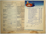 1948 Vintage Menu & Wine List TEDDY'S HOTEL Port Jefferson LONG ISLAND New York