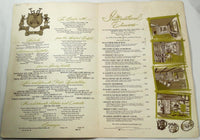 1966 Original HUGE Vintage Dinner Menu & Wine List FOX & HOUNDS Santa Monica CA