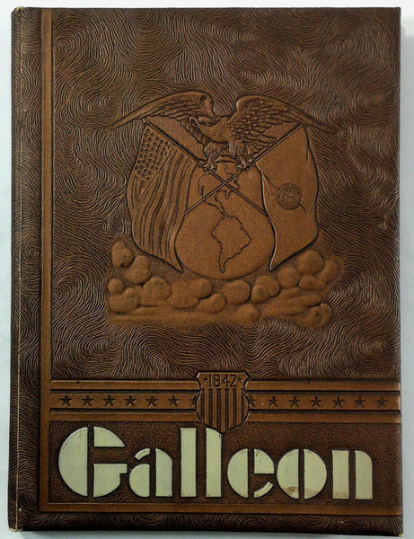 1942 Original PARIS JUNIOR COLLEGE Paris Texas Yearbook Annual Galleon