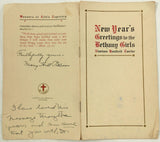 1912 1947 BETHANY GIRLS Christian Chicago IL COVENANT MEMBERSHIP Card New Years