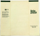 1985 Vintage Original Menu RIVER STATION Peoria IL Seafood & Beer