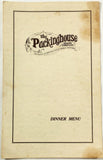 1981 Vintage Dinner Menu & Wine List PACKINGHOUSE DINING COMPANY Galesburg IL