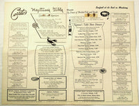 Vintage Menu CERRITO'S KING NEPTUNE'S TABLE Restaurant Monterey CA On The Wharf