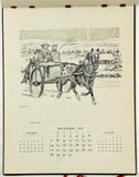 Rare 1947 PAUL BROWN Calendar SIGNED Horse Equestrian Polo Fishing Golf
