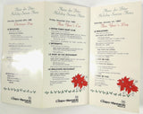 1982 Christmas Original Vintage Menu LE CENTRE SHERATON MONTREAL Restaurants
