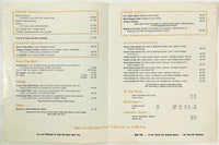 1985 Vintage Full Size Menu HORIZONS ON CAPE COD BAY Restaurant Sandwich MA