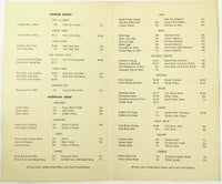 1930's Vintage Menu NIAGARA HOTEL & RESTAURANT Fort Lake Erie Ontario Canada