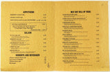 1976 Vintage Original Large Lunch Menu MOUNTAIN JACK'S RESTAURANT CA MI IN OH