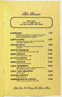 Vintage Full Size Dinner & Wine List Menu HARBOR HOUSE RESTAURANT San Diego CA