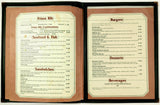 Vintage Full Size Menu BARCLAY'S MEAT & PRODUCE Restaurant South Bend Indiana