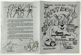 1992 Vtg Menu SALTY DOG SALOON Restaurant Steele City NE Midwest Watering Hole
